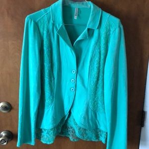 Spring green light blazer